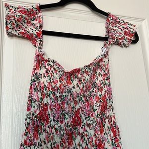 Floral maxi stretch dress